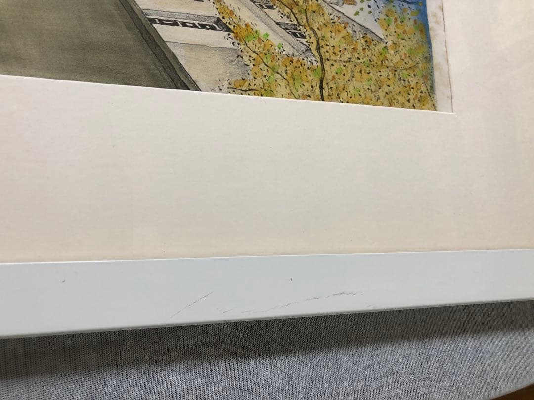 服部和三郎　真筆 水彩画 98／130 エディションNo.　サイン入り