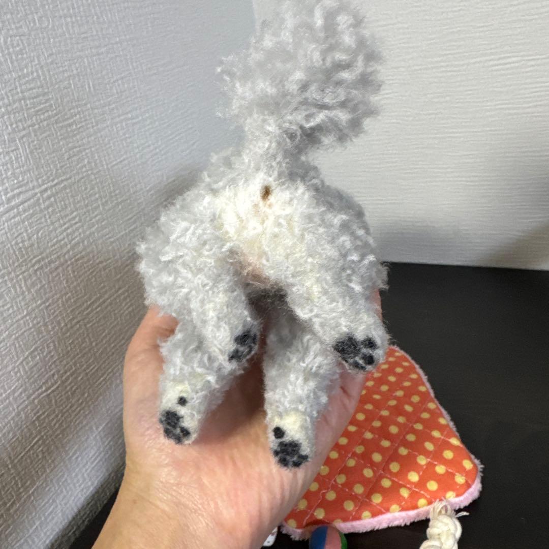 わたわたペット　羊毛フェルト作品　トイプードル　小物付き