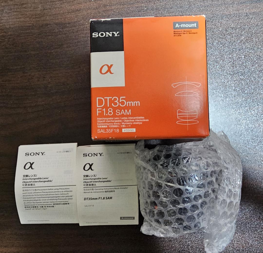 SONY 単焦点広角レンズ　DT35mm F1.8 SAM SAL35F18