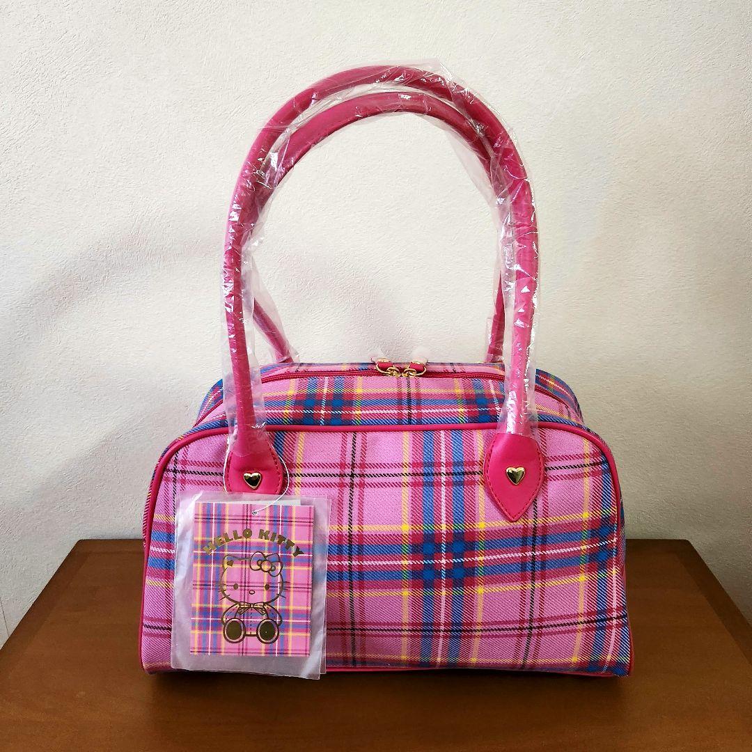 キティ　バッグ　ミニボストン　ロキャロン　マスコット付き　新品　超美品　激レア