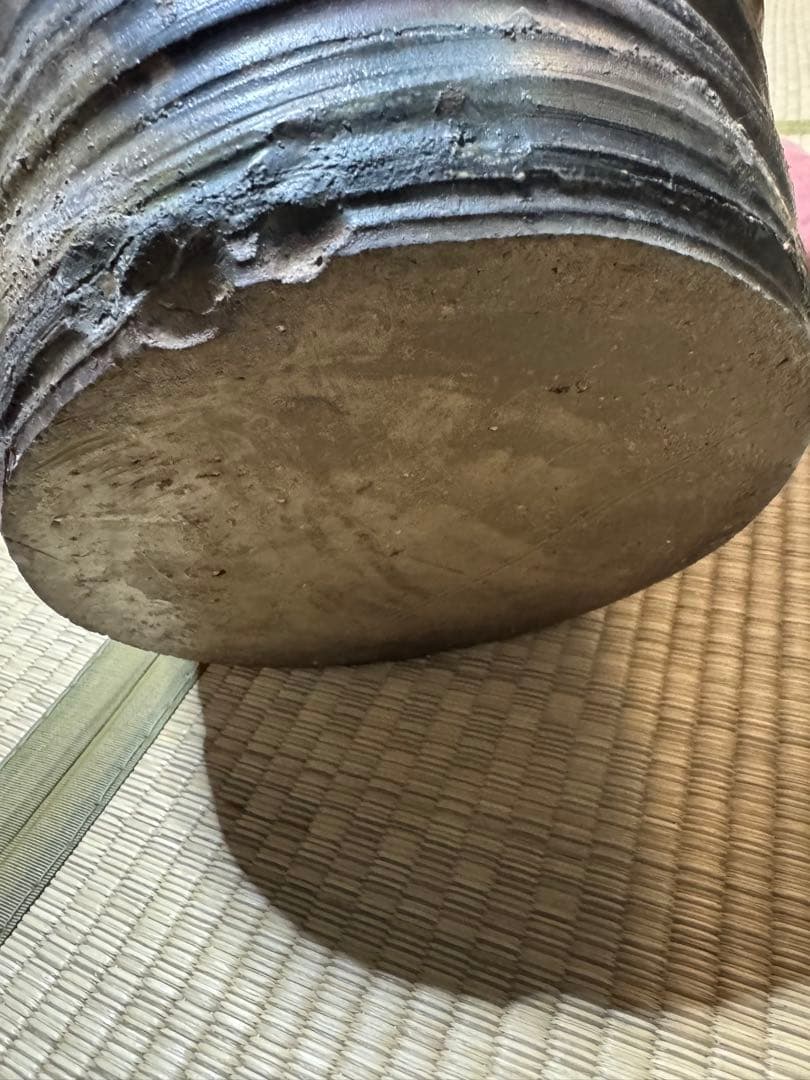 壺 歪んだ壺 変形壺 古備前