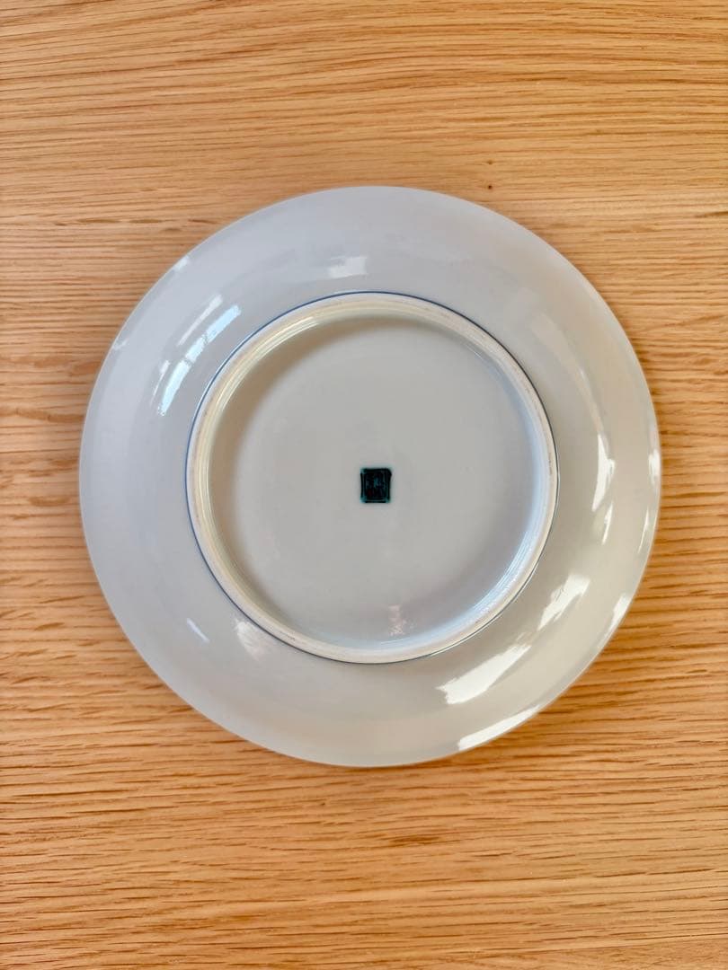 【新品未使用】九谷焼　青郊窯　金彩草花絵変り　5号　中皿　5枚入り　花柄　箱あり