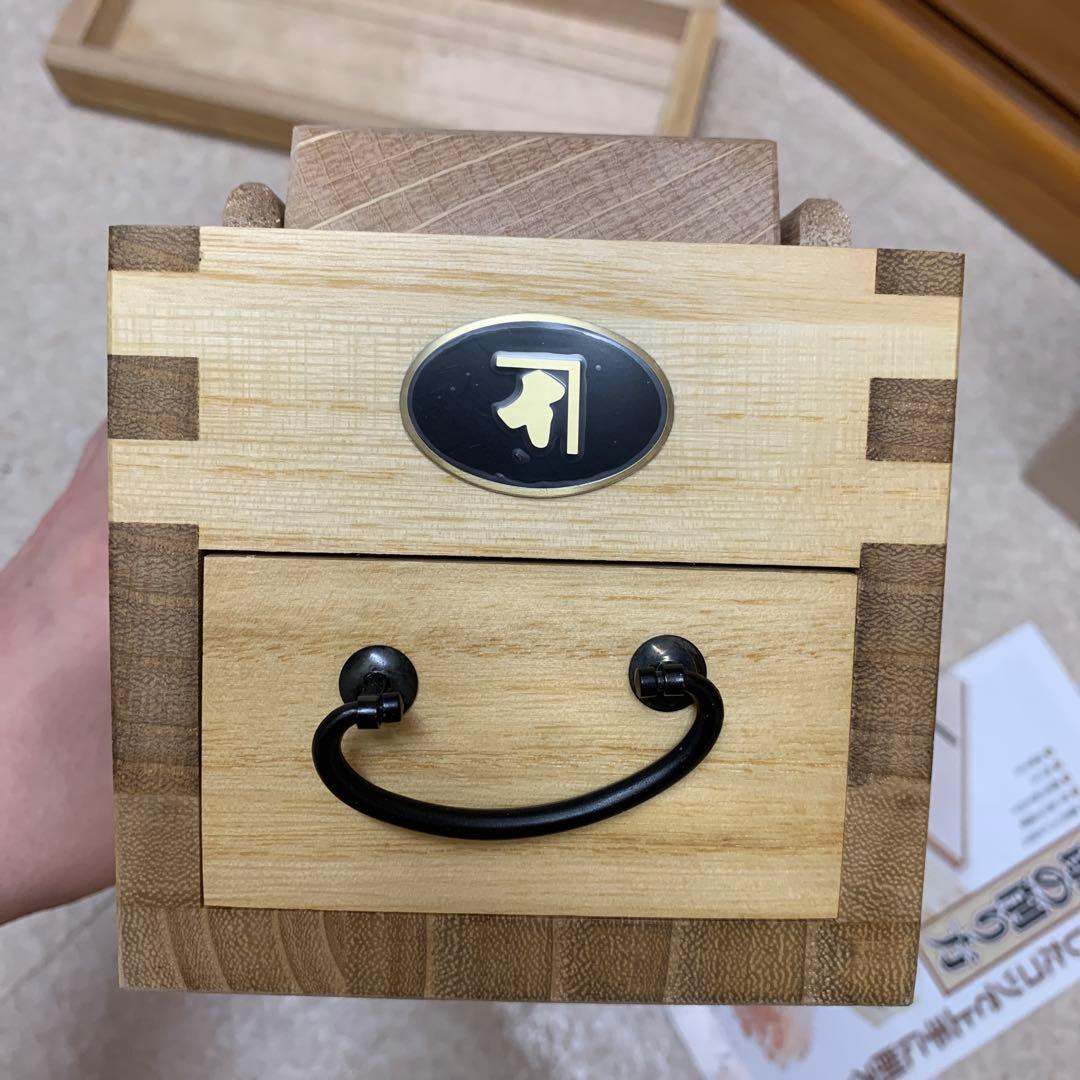 【未使用・美品】にんべん 鰹節削り器 スマート削り器木製 引き出し付き
