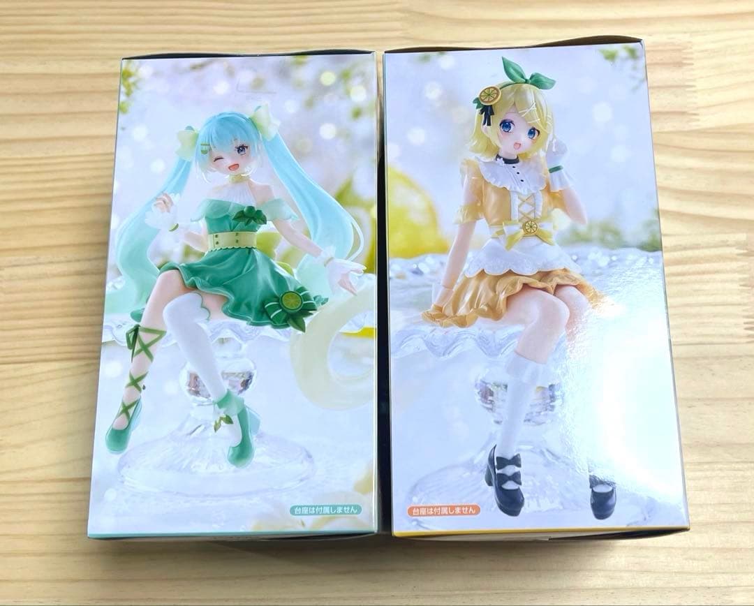 新品　2個　初音ミク　ラストゲット賞　B賞　鏡音リン　フィギュア　フリューくじ