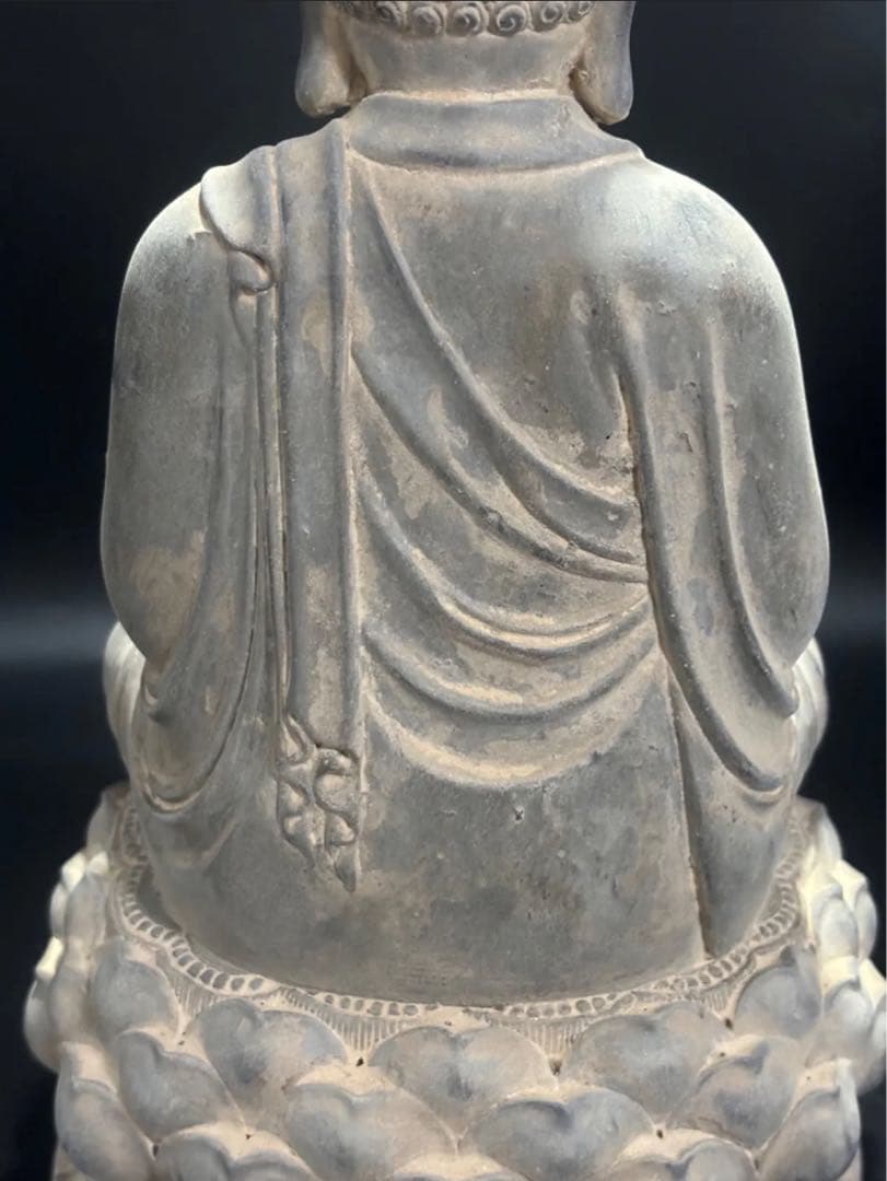 (期間セール)仏教　石仏 如来 細工彫刻 縁起物 お釈迦様 釈迦如来 石彫仏像