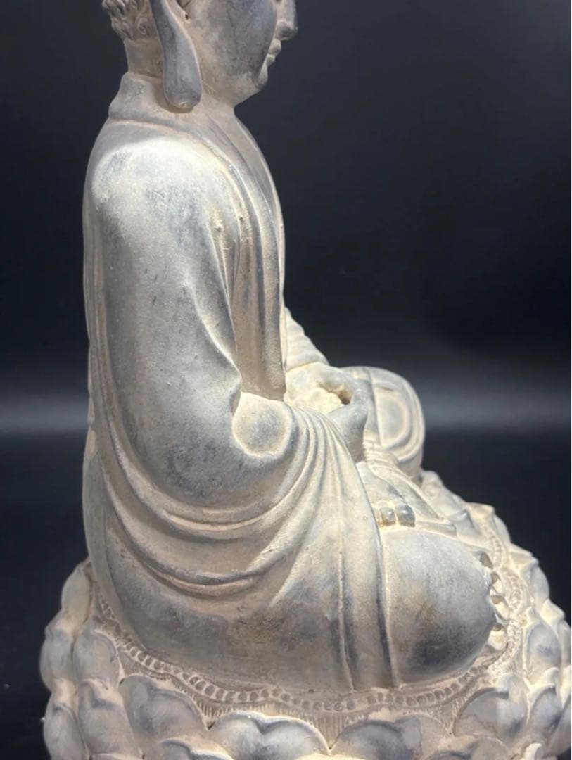 (期間セール)仏教　石仏 如来 細工彫刻 縁起物 お釈迦様 釈迦如来 石彫仏像