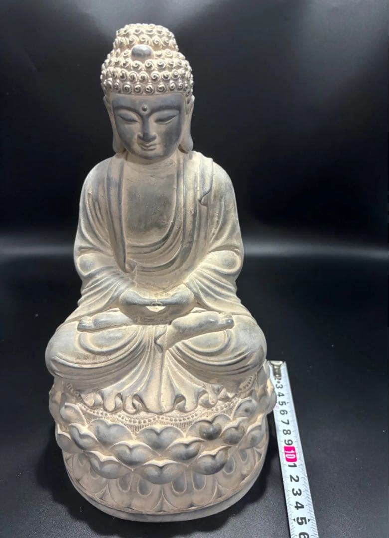 (期間セール)仏教　石仏 如来 細工彫刻 縁起物 お釈迦様 釈迦如来 石彫仏像