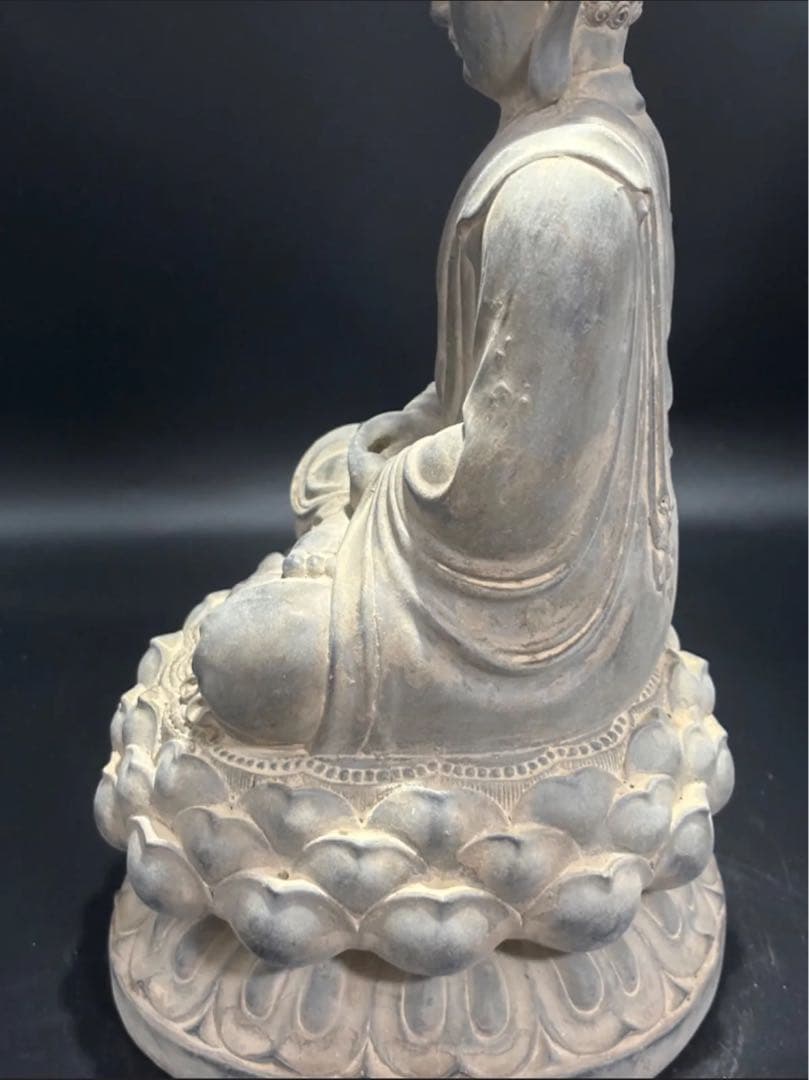 (期間セール)仏教　石仏 如来 細工彫刻 縁起物 お釈迦様 釈迦如来 石彫仏像