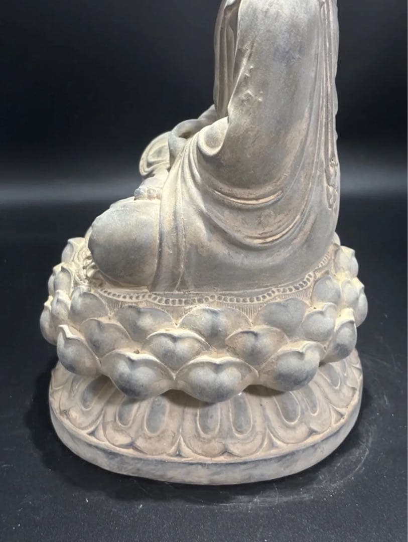 (期間セール)仏教　石仏 如来 細工彫刻 縁起物 お釈迦様 釈迦如来 石彫仏像