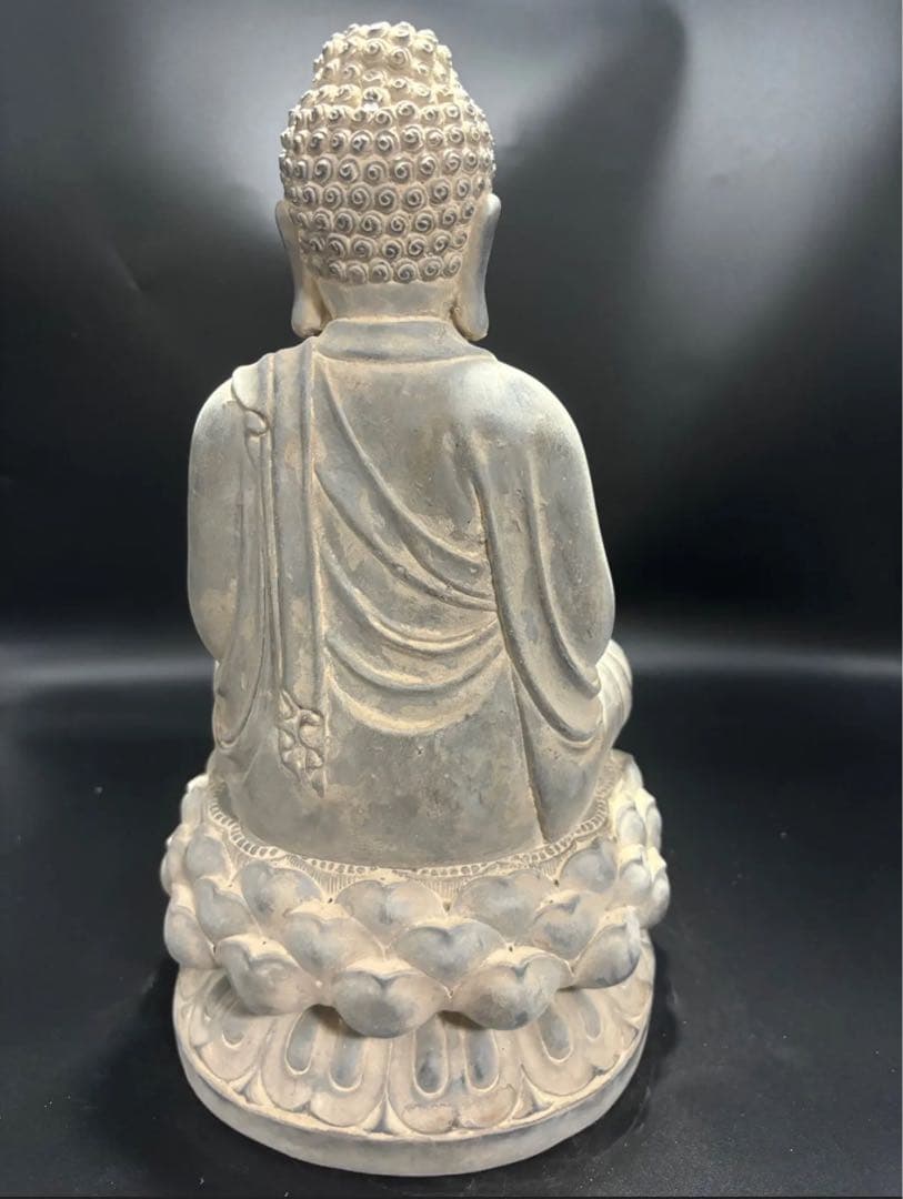 (期間セール)仏教　石仏 如来 細工彫刻 縁起物 お釈迦様 釈迦如来 石彫仏像