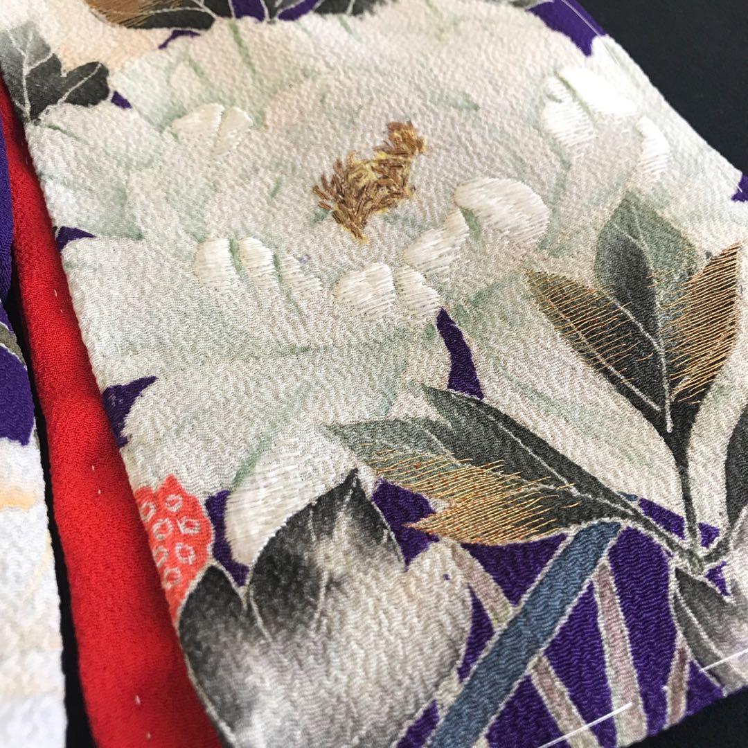 ＊ 市松人形 12号 着物 セット アンティーク 縮緬 刺繍 帯 ＊ 大正