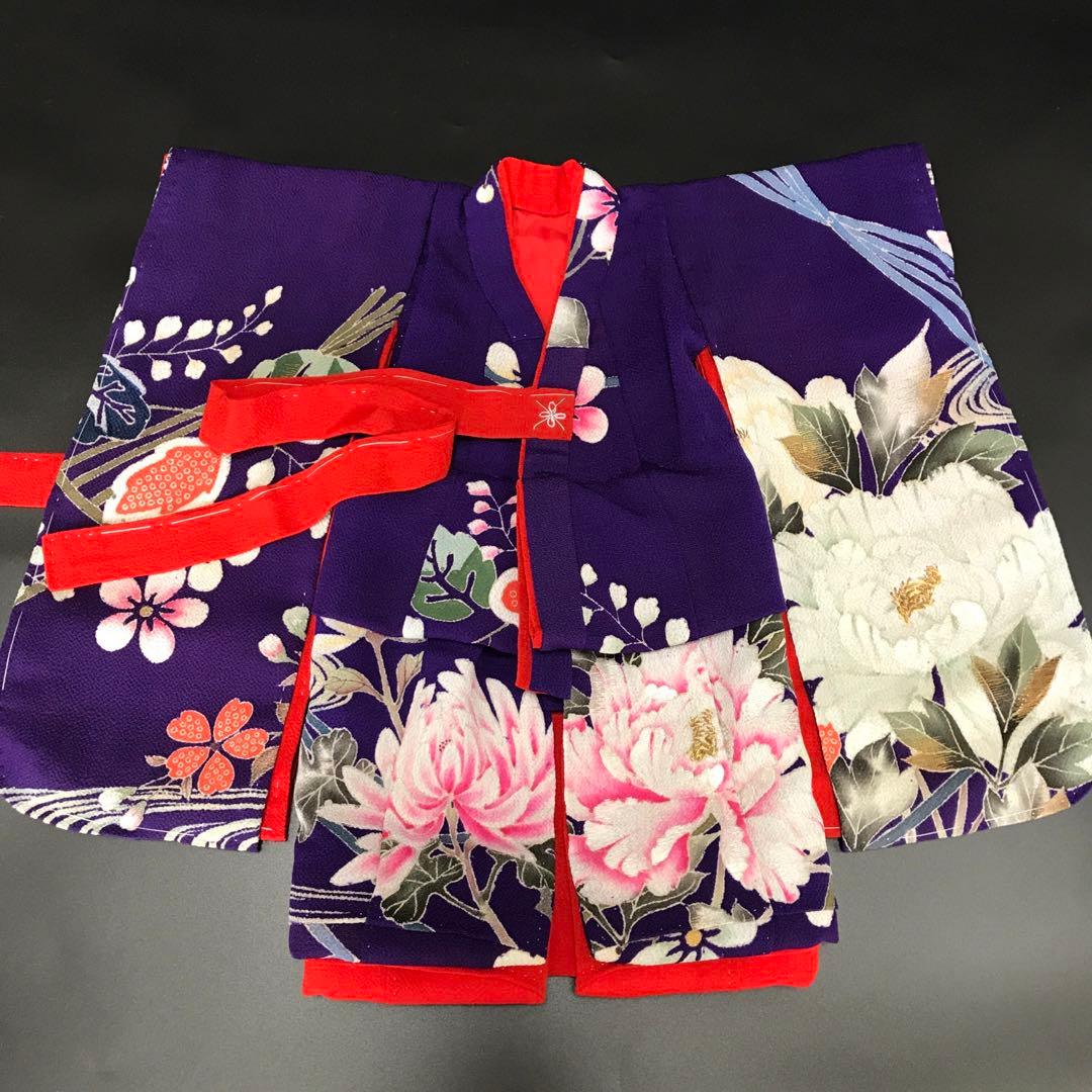 ＊ 市松人形 12号 着物 セット アンティーク 縮緬 刺繍 帯 ＊ 大正