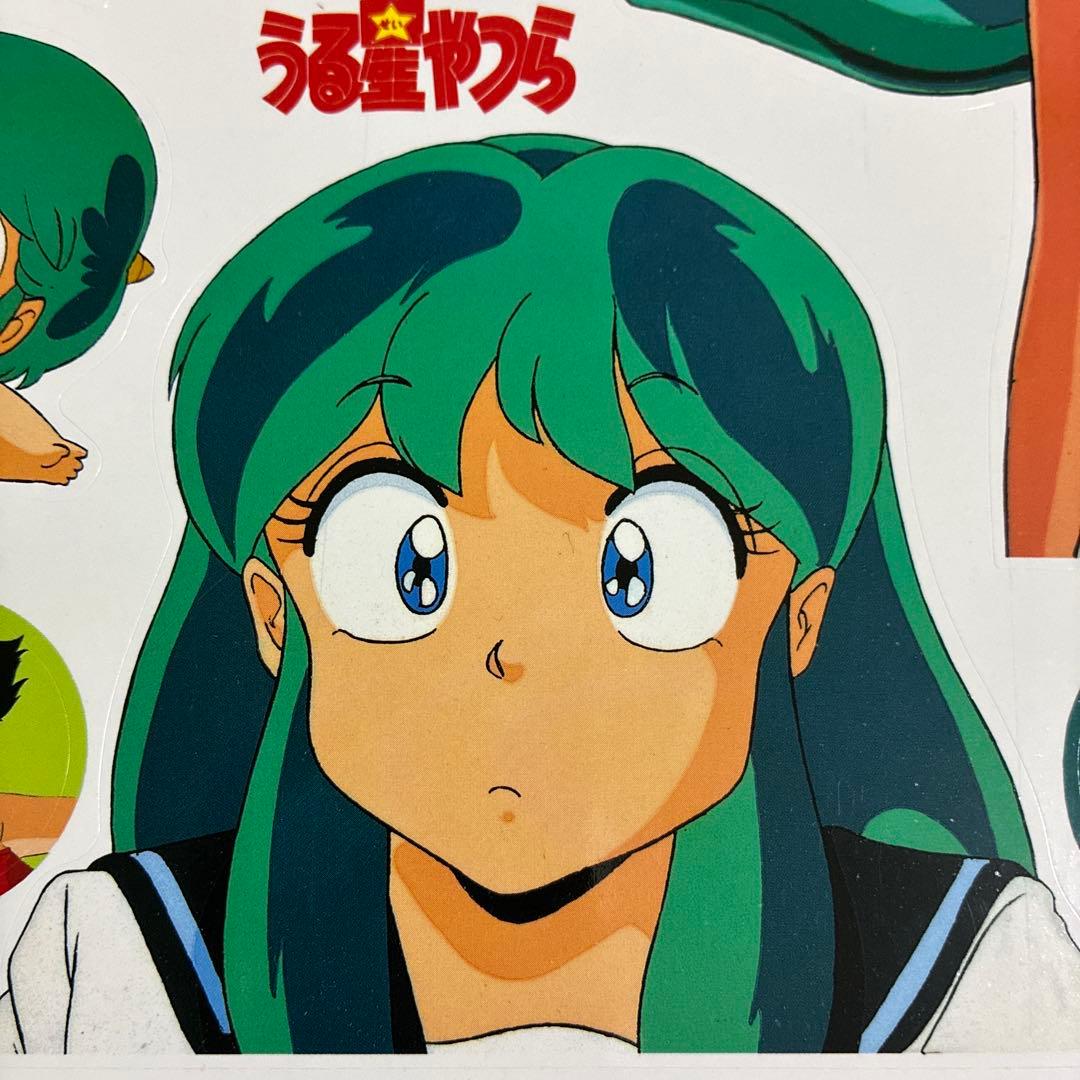 当時物・極美品】うる星やつら A4大判シール1シート（20枚）高橋留美子