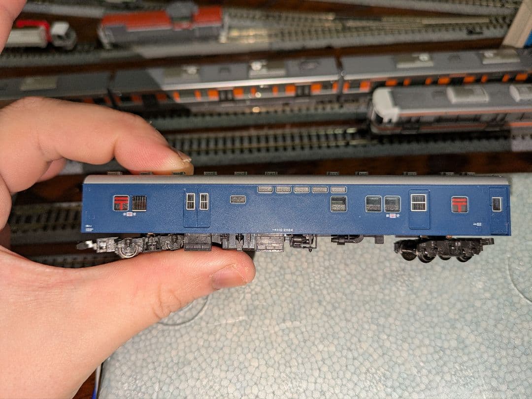 kato　d51 荷物列車風編成　素人改造品