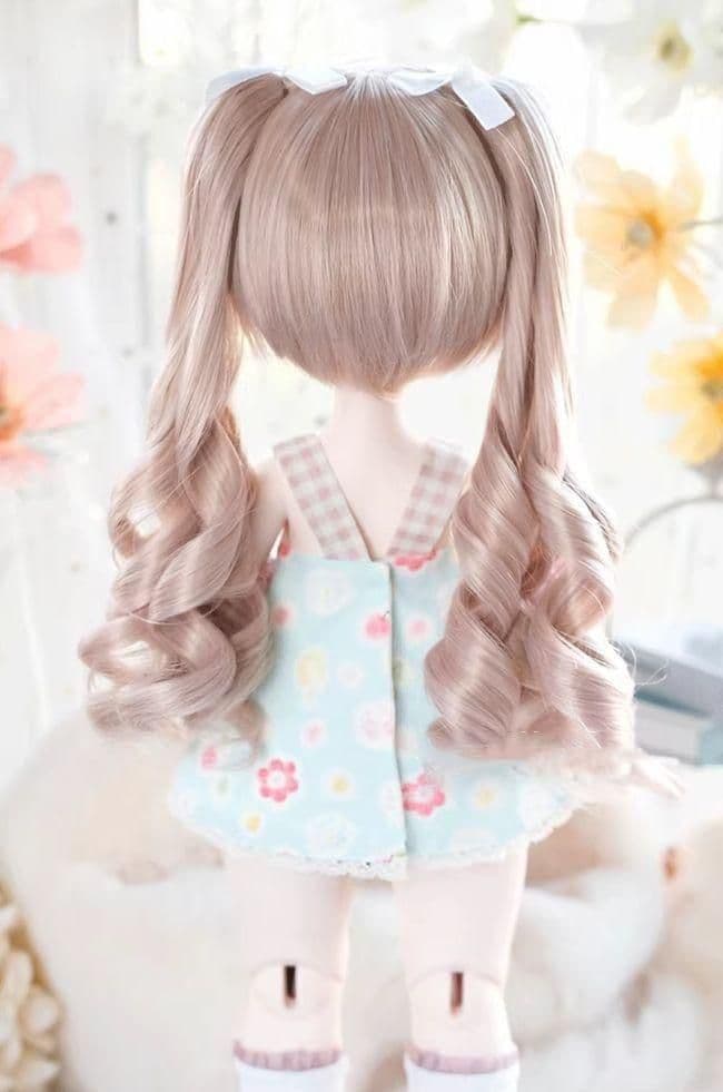 AX778 BJD 1/3 人形 ドール　用ウィッグ カツラ 耐熱 ハンドメイド