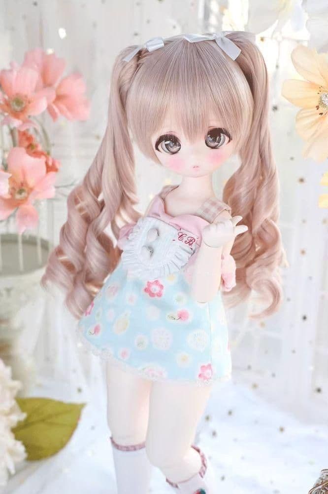 AX778 BJD 1/3 人形 ドール　用ウィッグ カツラ 耐熱 ハンドメイド