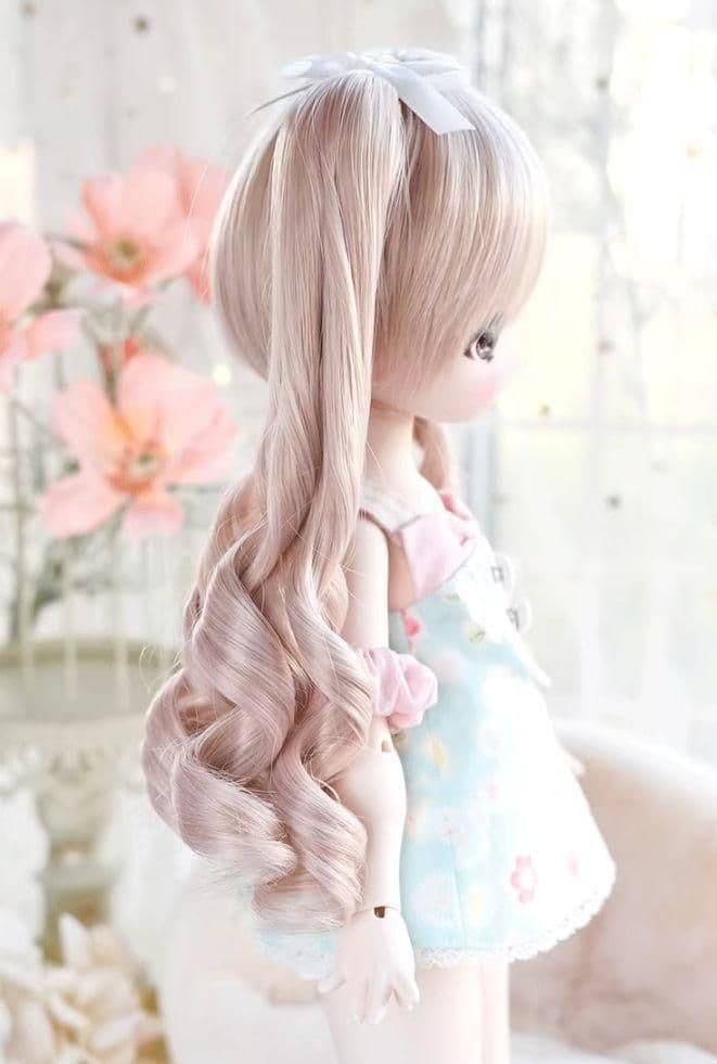 AX778 BJD 1/3 人形 ドール　用ウィッグ カツラ 耐熱 ハンドメイド