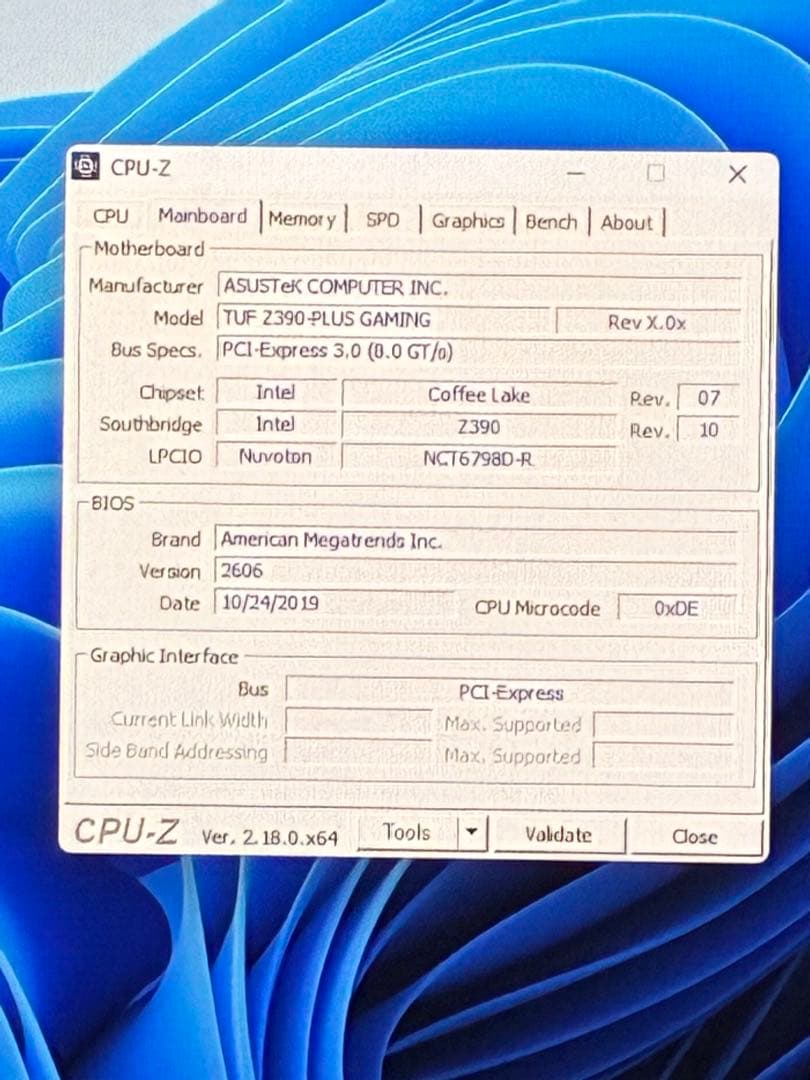 ASUS TUF Z390-PLUS GAMING マザーボード