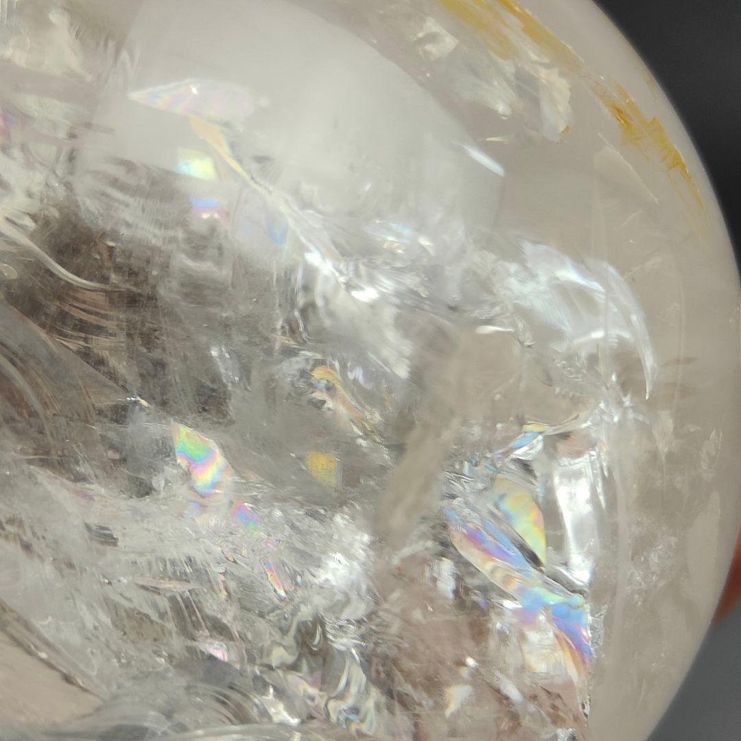 B2.天然水晶　アイリスクォーツ　レインボークォーツ　スフィア　天然石　処分