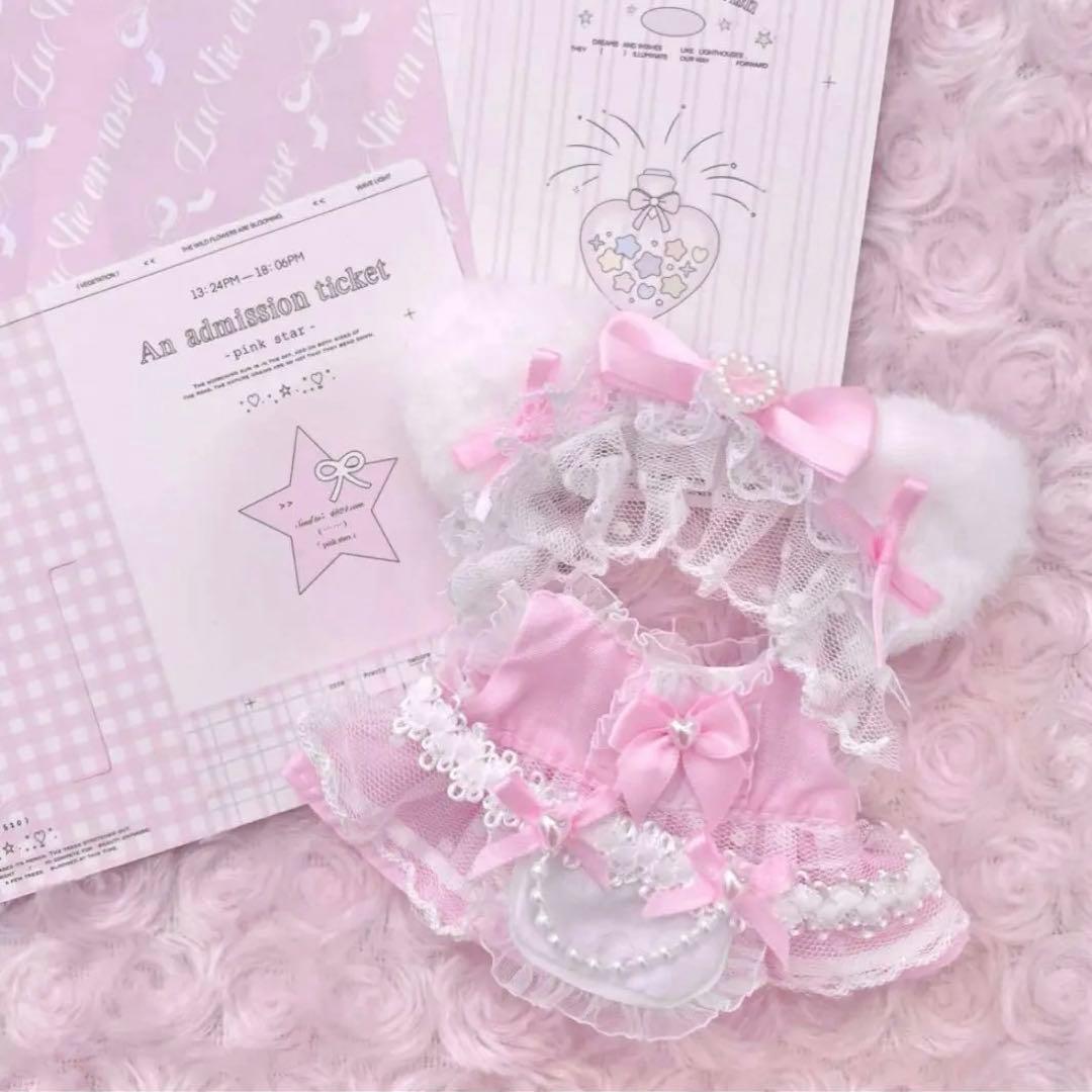 ごまにゃん　ぬい服　ハンドメイド　メイド　10cm　ホワイト
