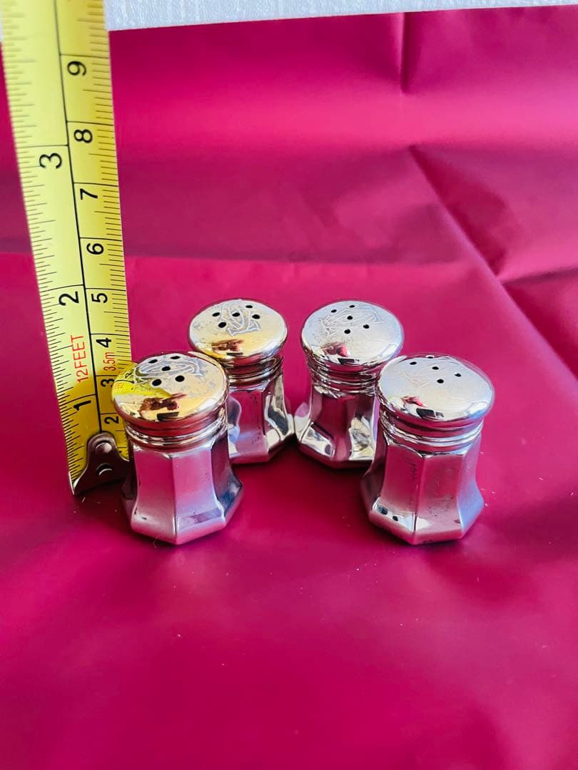 Cartier スターリングシルバー卓上スパイス4個セット