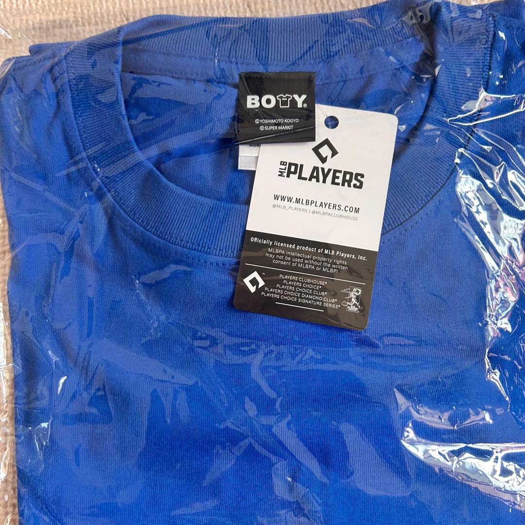 大谷翔平 × ロバート秋山 BOTY コラボ Tシャツ　XLサイズ　ブルー　青