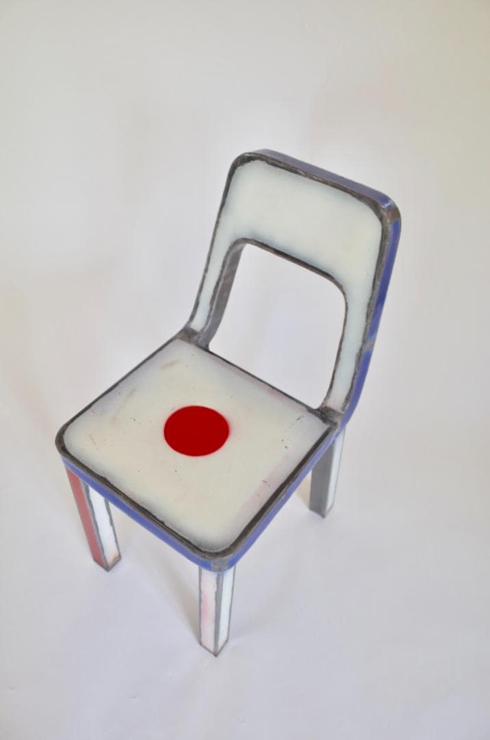 Anacleto Spazzapan モダンデザイン スチール チェア 椅子