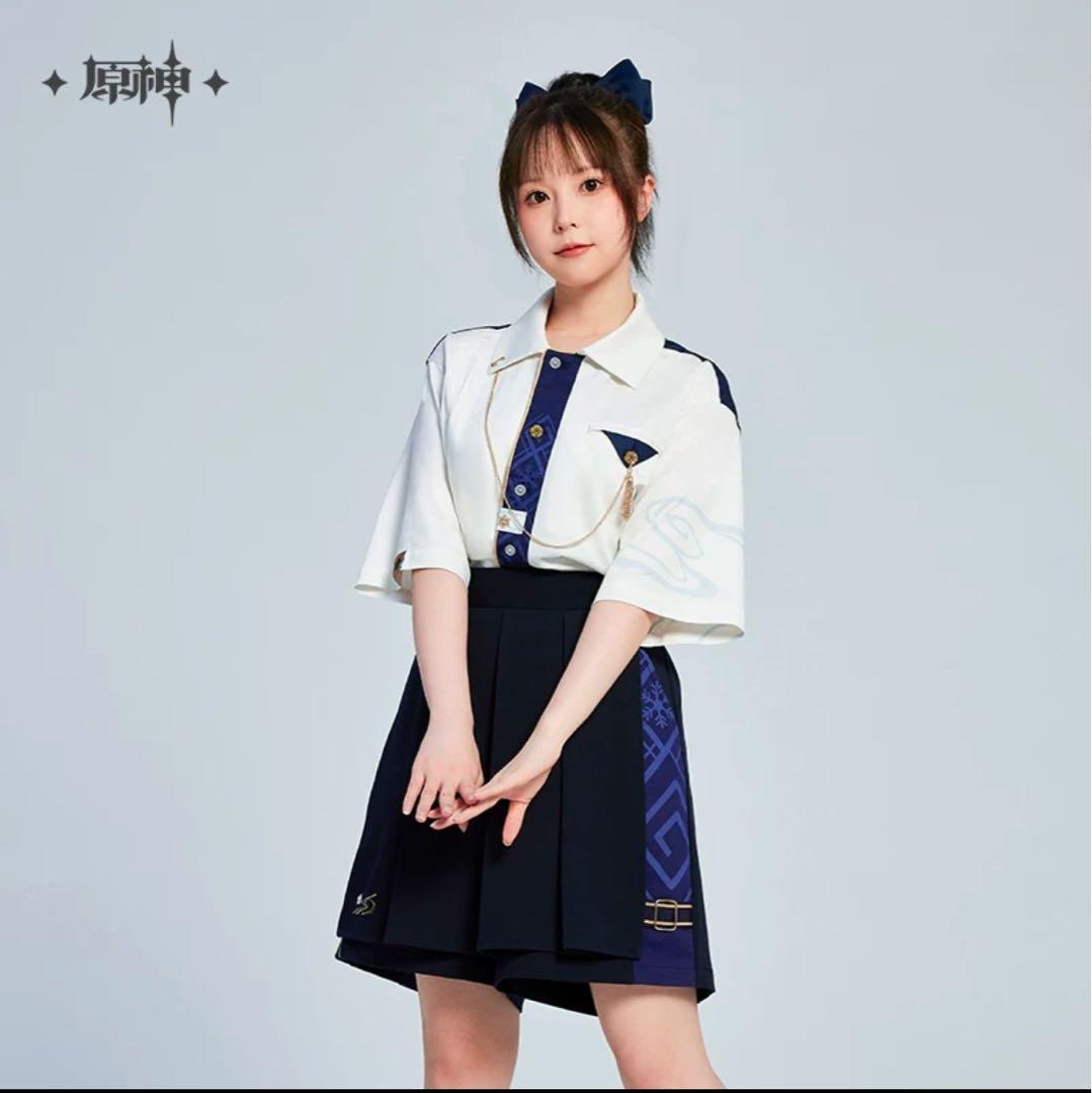 〔原神〕神里綾華イメージ シャツ 特典アクスタ付き Sサイズ 公式正規品