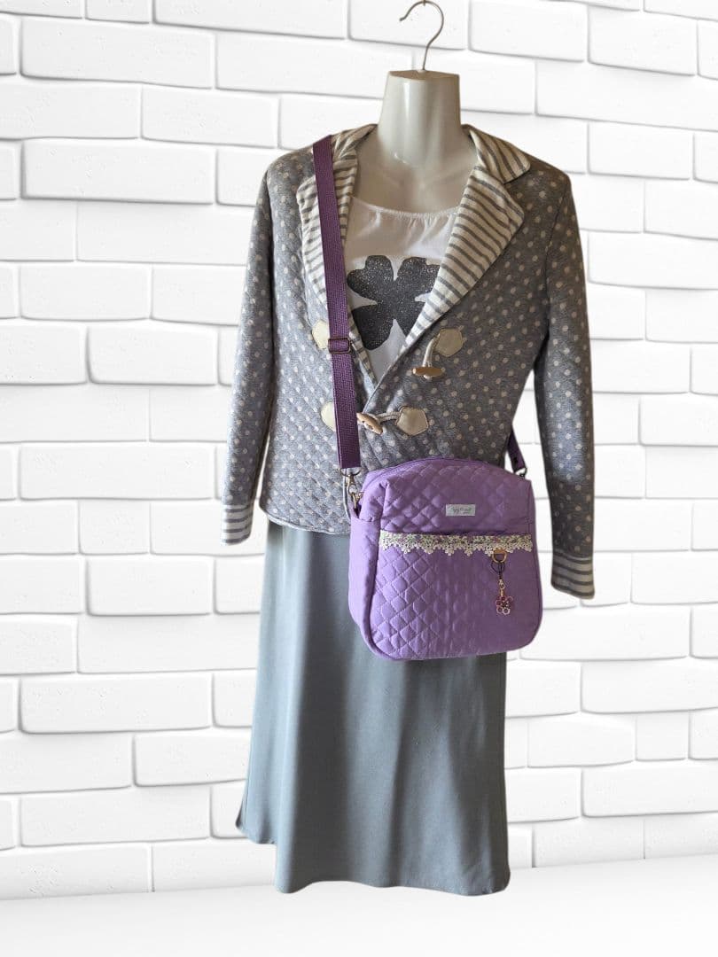 ❣️Ruby ❣️(#^.^#)様　スクエアショルダーバッグ　ハンドメイド