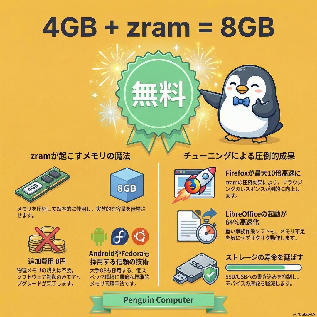 【LinuxMint】富士通ノート i5-8350U/4GB/SSD256GB