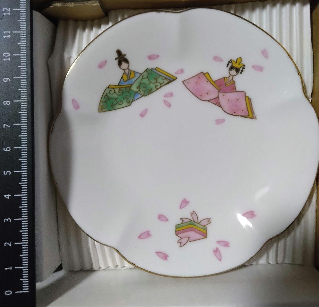 お雛様食器6種セット　前畑陶器　庫山窯　美濃焼　瀬戸焼　ミニ雛と祝い箸付