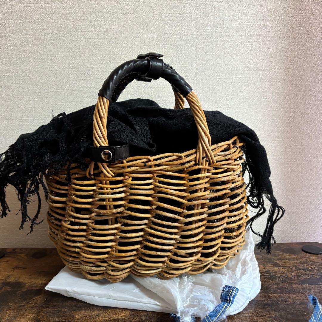 ebagos エバゴス　カゴバッグ　黒