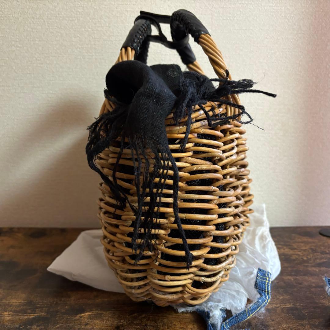 ebagos エバゴス　カゴバッグ　黒