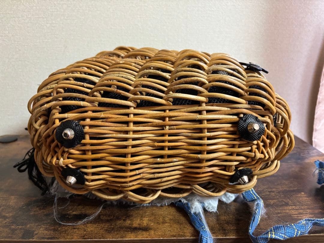 ebagos エバゴス　カゴバッグ　黒