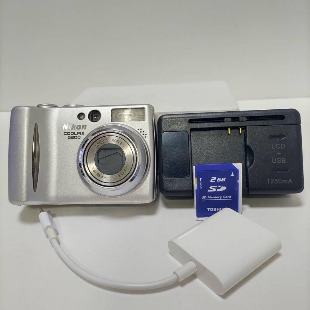 動作確認済み ニコン COOLPIX 5200 オールドコンデジ デジカメ