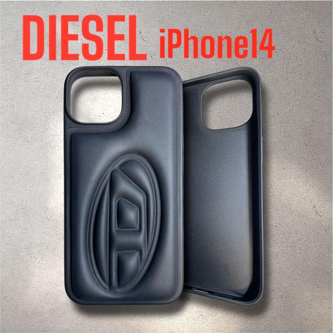 【最終値下げ中】　DIESEL iPhone14 ケース 箱付き　ブラック