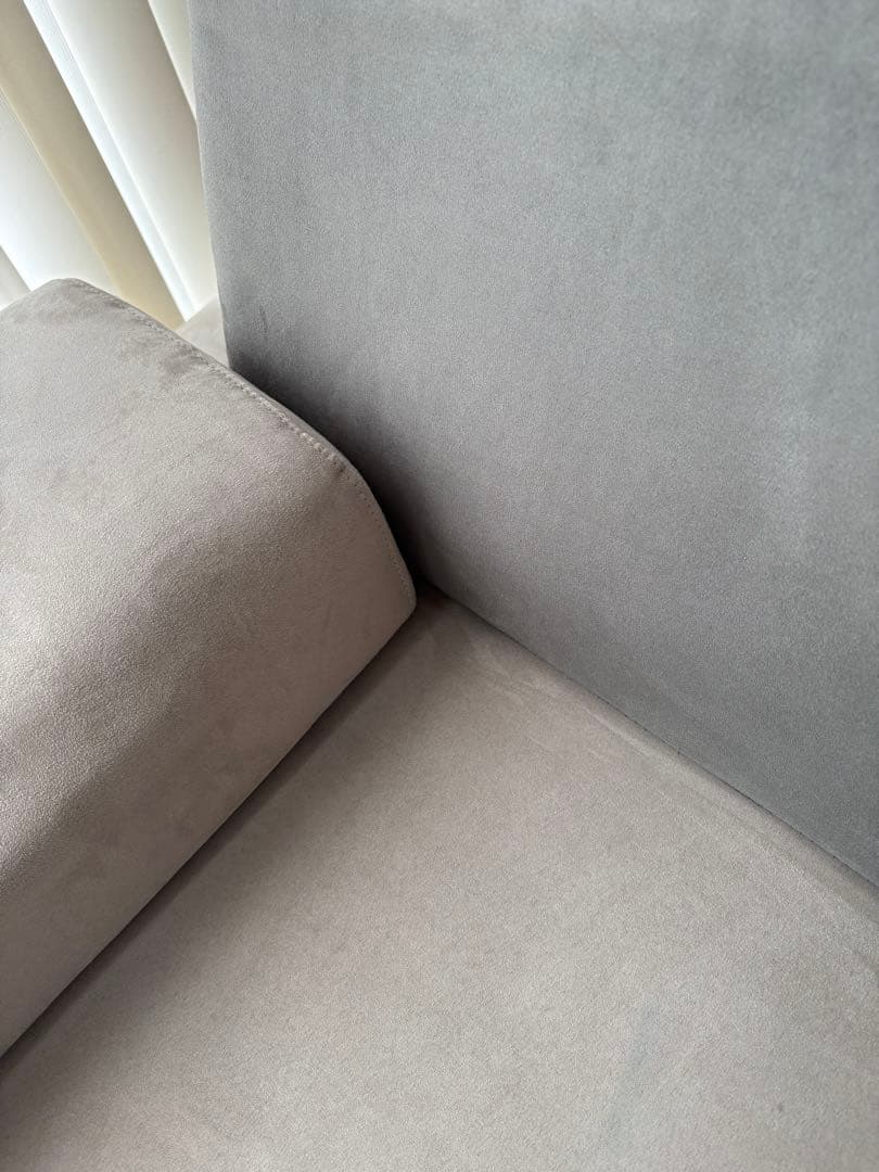 アイランドソファ　カウチ　 グレー 200cm