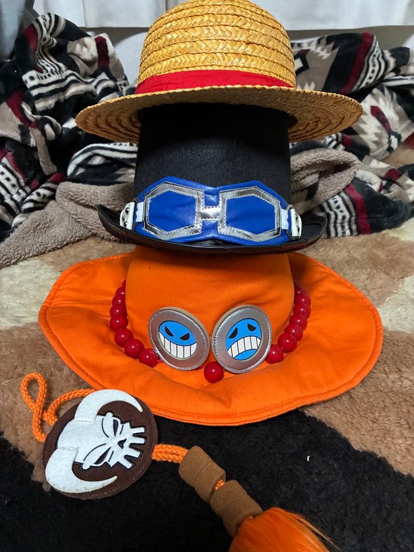 ワンピース　ONE PIECE 帽子　ファンキャップ　エース　サボ　ルフィ