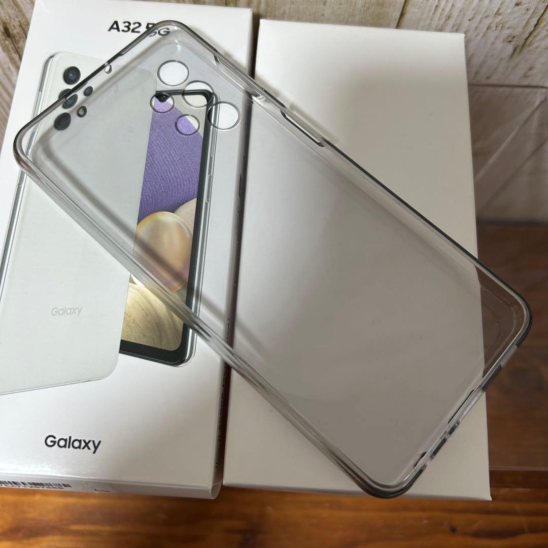 Galaxy A32 5G SCG08 64GB ホワイト 箱付 純正充電器 付