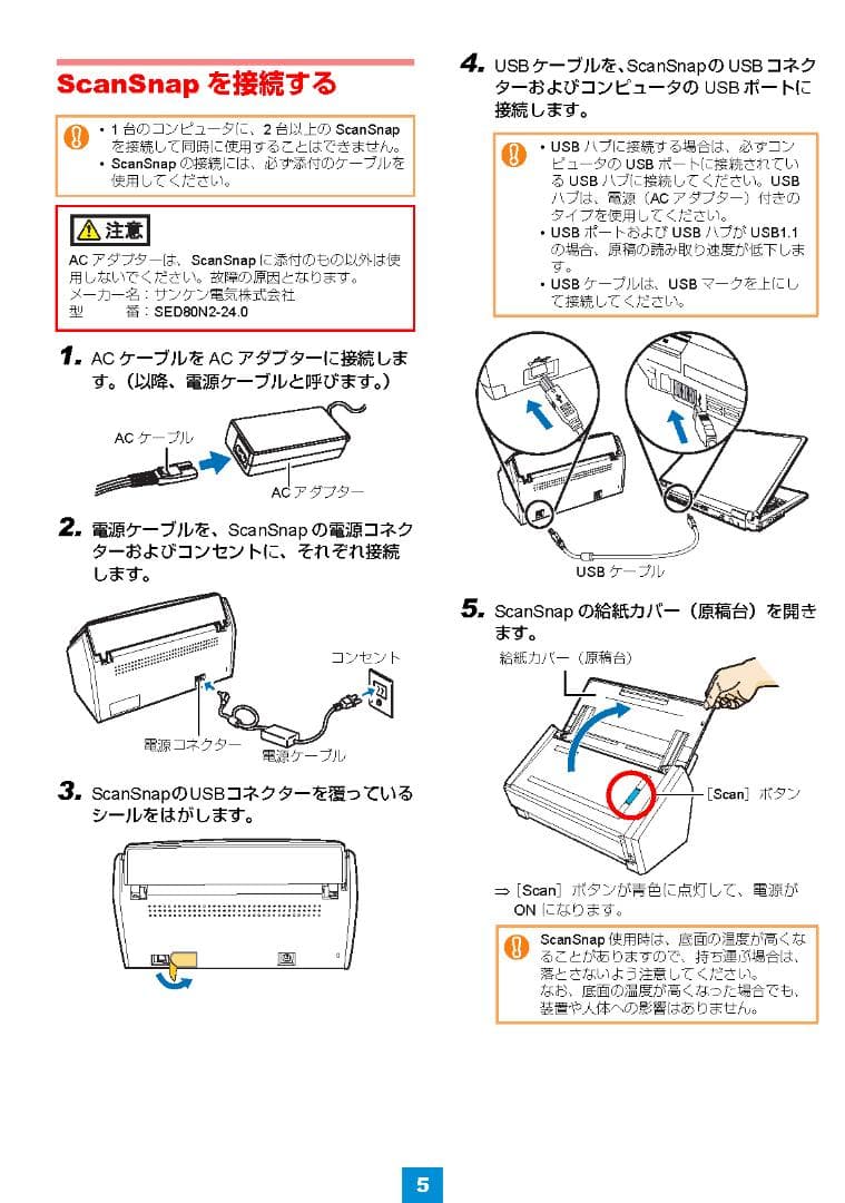 富士通 ScanSnap S1500 両面ドキュメントスキャナー ㊶