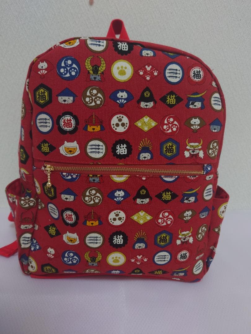 【猫Love】　リュックサック&ショルダーバック　ハンドメイド