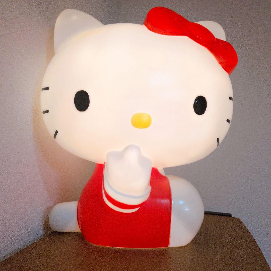 【特大50cm】ハローキティ ルームライト サンリオ レトロ 当時物 レア