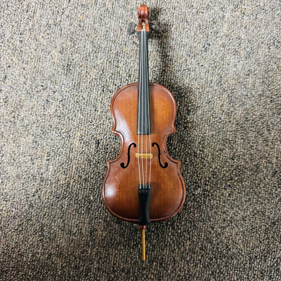 D33アンティーク品✨バイオリン ミニチュア フィギュア 置き物