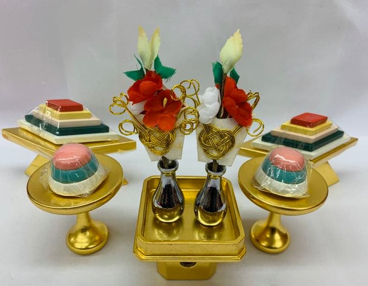 本金　箔押　菱高三方　25