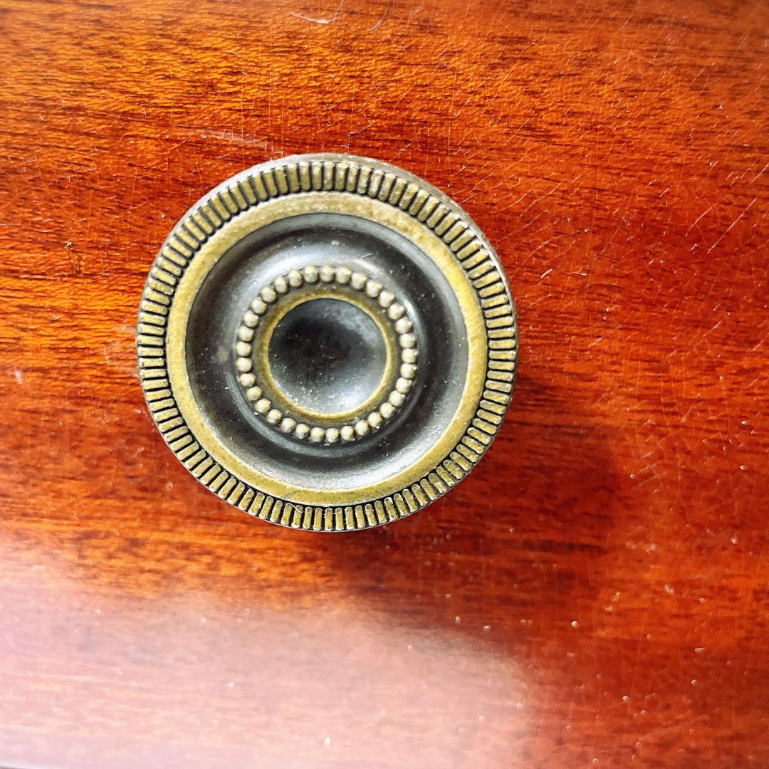 送料込 YAIRI キャビネット サイドボード 木製 ガラス扉 収納家具 レトロ