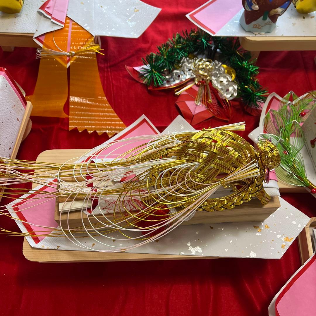 【バラ可】結納セット　水引　和風　インテリア　置物　鶴　亀　松竹梅　祝い事