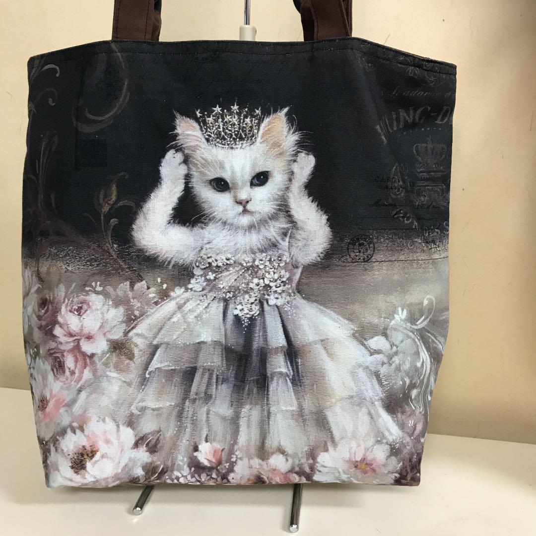 ハンドメイド　トートバッグ　アッシュデザイン　ティアラ姫　収納も縫製も抜群