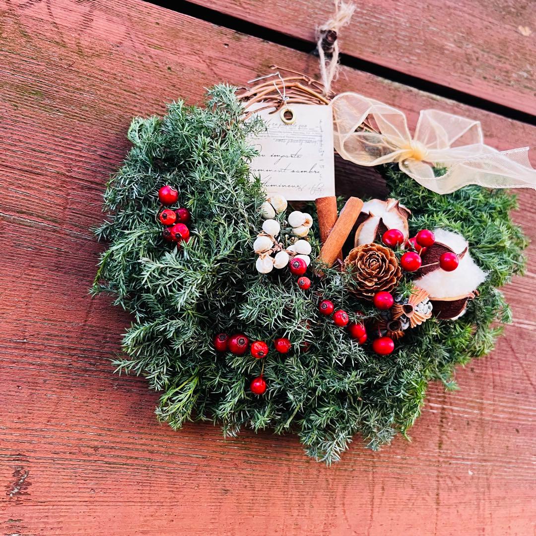 リース　クリスマス　クリスマスリース　ドライフラワー　しめ縄　クリスマスツリー