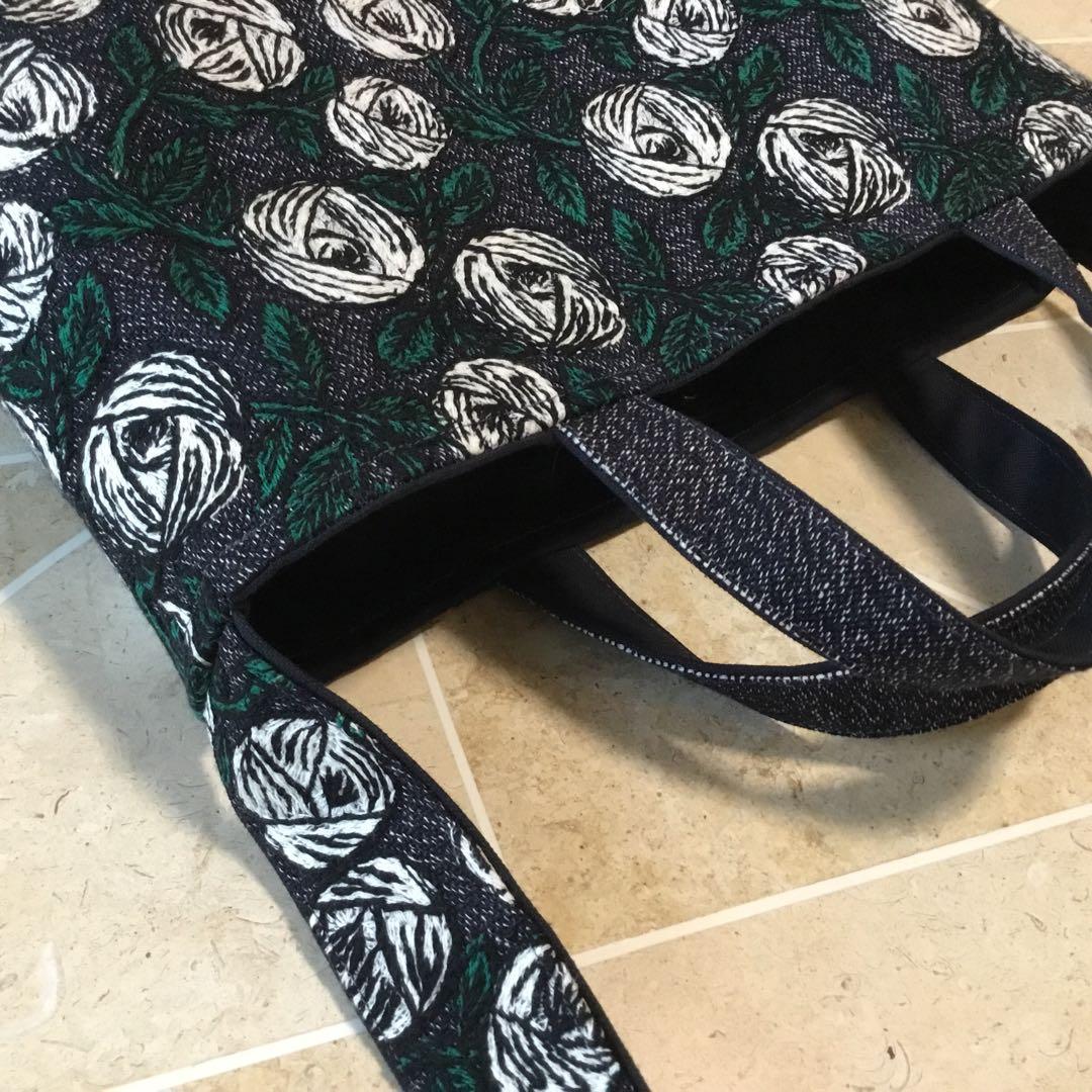 toka　ミナペルホネンrosy ネイビー　ショルダーバッグハンドメイド