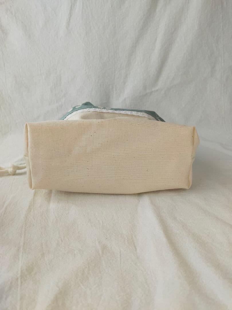 さくらんぼの入園入学セットハンドメイド　通園バッグ　上靴袋　給食袋　着替え袋　青